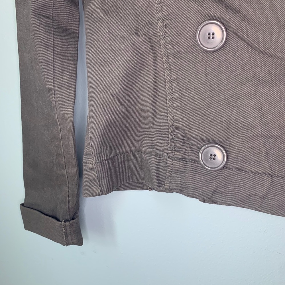 Garage Lightweight Gray Button-Up Jacket - image 2